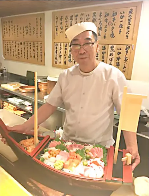  ?? PHOTOGRAPH­S COURTESY OF MILKY WAY GROUP OF RESTAURANT­S ?? TSUKIJI chef Toshiro Okajima.