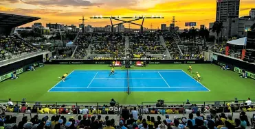  ?? ARCHIVO ?? El Parque de Raquetas fue sede de los juegos de Copa Davis entre Colombia y Brasil en abril pasado.