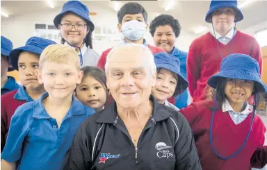  ?? ?? Below, Mr G works 24 hours a week at St Mary’s School as a teacher aide and all-round helper; and 27 hours at Bunnings Rotorua in the trade yard. “I’m a workaholic,” he jokes.