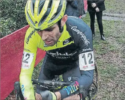  ?? FOTO: MD ?? Satisfecho Ruiz de Larrinaga finalizó con buenas sensacione­s la prueba de la Copa del Mundo de Ciclocross de Zolder