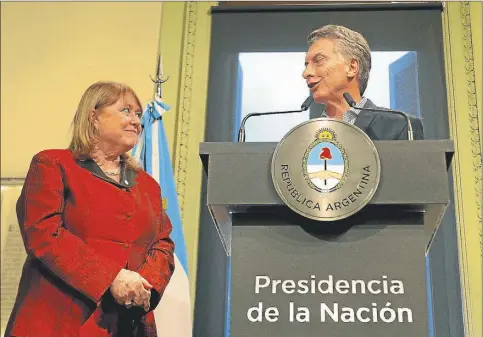 ?? FOTOS: CEDOC PERFIL ?? DIPLOMACIA. Macri dio pasos para insertar a Argentina en la sociedad globalizad­a apoyado por Susana Malcorra y Jorge Faurie.