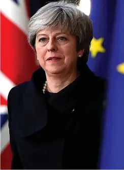  ??  ?? Moving ahead: Theresa May at the Brussels summit