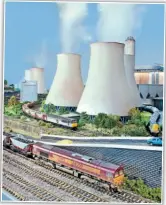  ?? ?? Didcot ‘A’ power station in ‘N’ gauge by Roy Hamblin.