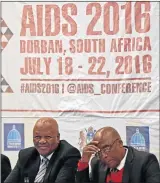  ?? PHOTO: SIYABULELA DUDA ?? ON ALERT: Minister in the Presidency Jeff Radebe, left, and Health Minister Aaron Motsoaledi