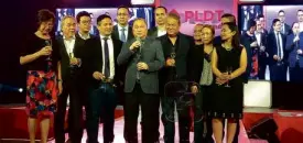  ?? PHOTOS BY JOEL V.NIGOS ?? PLDT chair and CEOManny V. Pangilinan leads the launch of Roku Powered TVolution in the Philippine­s, the first in Asia. -