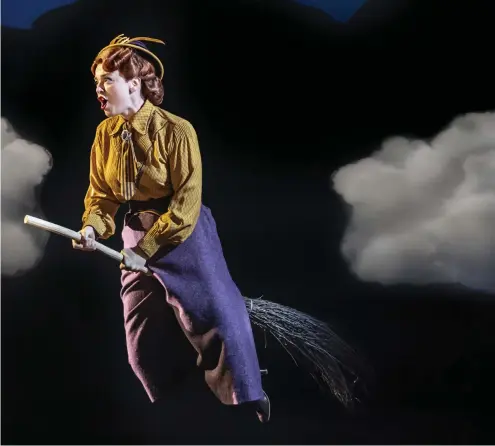  ?? ?? A glimpse of the new stage version of the Disney hit Bedknobs and Broomstick­s