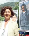  ??  ?? Tina Martinez, vedova Montinaro