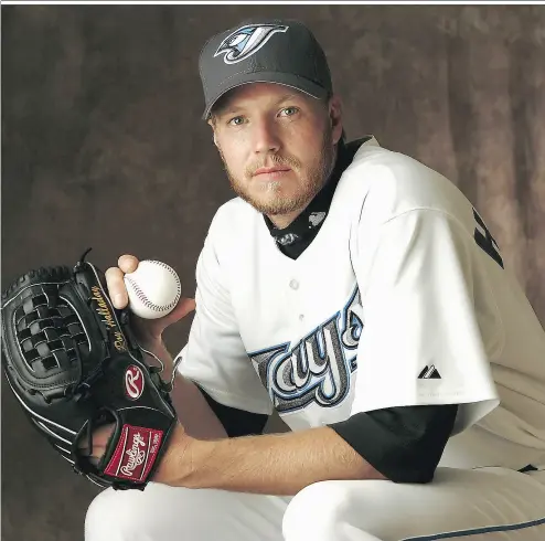  ?? ANDY LYONS / GETTY IMAGES FILES ?? Pitcher Roy Halladay, seen here in 2005, remains one of the most beloved players in Toronto Blue Jays history.