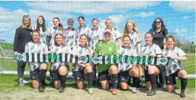  ?? Photo / Supplied ?? Te Puke Utd’s women’s team won the Waikato Cup with a 2-1 extra time victory over Cambridge Utd B.