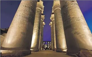  ?? Khalil Hamra Associated Press ?? THE ANCIENT Luxor Temple along the Nile River in Egypt.