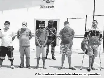  ??  ?? Lo hombres fueron detenidos en un operativo.