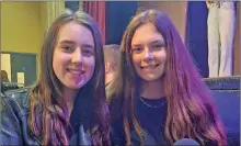  ?? (Pic: Marian Roche) ?? Pit choir members Ava Rose Moher and Chloe Finn who provided the all-important musical support for Footloose, held in CBS recently.