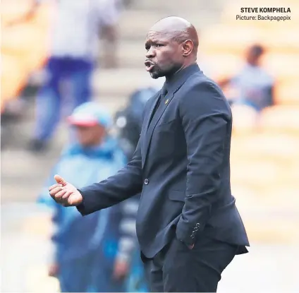  ?? Picture: Backpagepi­x ?? STEVE KOMPHELA