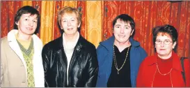  ?? ?? Ballygibli­n ladies l-r: Ann Herlihy, Rita Slattery, Pauline Duggan and Ann Walsh, who were amongst the attendance at the Mitchelsto­wn Lions Club seminar on ‘Communicat­ions’, given by consultant clinical psychologi­st Dr Tony Humphreys at The Firgrove Hotel in February 2001.