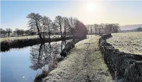  ??  ?? The Craven canal towpath was not user-friendly and was in need of improvemen­t.