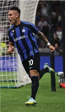  ?? ?? Lautaro Martinez, attaccante dell’Inter