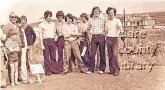  ??  ?? Great friends: A 20-year old Des Smyth (2nd from right) at Lahinch for the ‘South’ in 1973