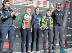  ?? ?? Ana López, del Vulco Cyclon Autogoya, fue la ganadora en el Ciclocross del Jarama.