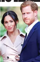  ??  ?? Independen­t: Harry and Meghan