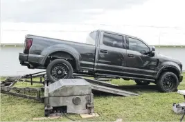  ??  ?? Formerly owned by the late Morgan Primm, Patrick Marler’s ’17 Super Duty sports a host of Midwest Diesel and Auto’s finest components. The engine, a full-on Midwest long-block, sports 30-percent over injectors, an RCD Performanc­e stroker CP4.2, Midwest’s single 66mm VGT, and a Comp 1.5 transmissi­on. Though a tuning quirk surfaced on the dyno, the latemodel F-250 still put down 680 hp and more than 1,500 lb-ft.