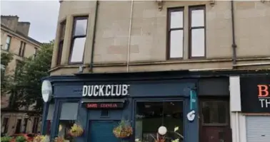  ??  ?? The mum was said to be dining at the Partick Duck Club