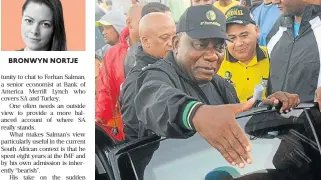  ?? /Gallo Images /Brenton Geach ?? Hard slog ahead: President Cyril Ramaphosa greets supporters during his early morning walk on February 7 in Cape Town.