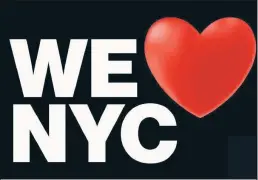  ?? ?? ALL HEART: Mayor Adams and Gov. Hochul announced Monday that the new logo to attract people to visit the Big Apple (above) is very much like the classic one introduced in 1977 (inset).