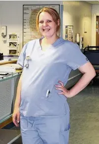  ??  ?? Nurse Sarah Williams has been nominated for a national award for her care