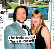  ??  ?? The truth about Terri & Russell