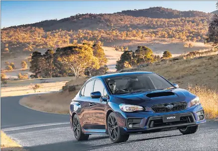  ??  ?? CAPTAIN REX: Subaru has given the WRX and STI an update including some light visual tweaks.