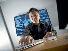  ??  ?? As head of Waikato University’s cyber security lab, Ryan Ko aims to return control of data to those who own it.