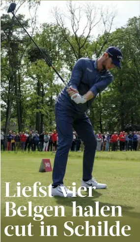  ??  ?? Thomas Pieters kende gisteren wel een prima dag. FOTO