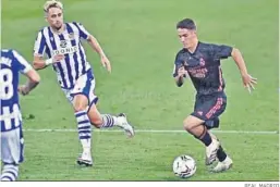  ?? REAL MADRID ?? El futbolista madrileño durante el partido de su debur en Primera División.