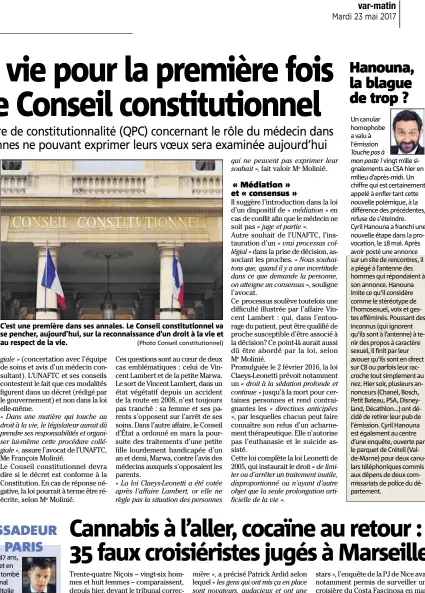  ?? (Photo Conseil constituti­onnel) ??