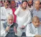  ?? HT ?? Senior Congress leader Salman Khurshid addressing media persons on Saturday.