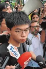  ?? J. S. ?? El líder activista Joshua Wong