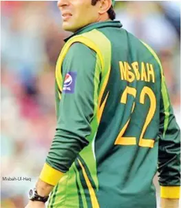  ??  ?? Misbah-Ul-Haq