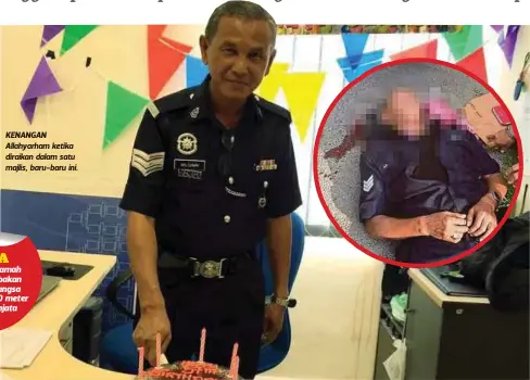  ??  ?? KENANGAN Allahyarha­m ketika diraikan dalam satu majlis, baru-baru ini.