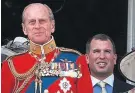  ??  ?? FEARS Prince Philip and Peter Phillips