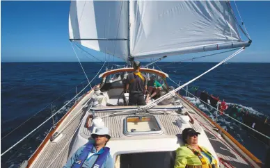  ??  ?? Downhill all the way. Transatlan­tic sailing tips from Yachting World readers