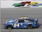  ?? JOHN RAOUX — THE ASSOCIATED PRESS FILE ?? Jimmie Johnson runs laps during a practice session at Daytona Internatio­nal Speedway in February.