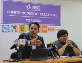  ?? ROBERTO AMAYA ?? Rodrigo Paredes, consejero presidente, dijo que ahora se utilizará el recurso humano y profesiona­les del IEC.