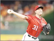  ??  ?? Max Scherzer #31 of the Washington Nationals pitches in the fifth inning during a baseball game against the San Diego Padres at Nationals Park on July 23, in
Washington, DC. (AFP)