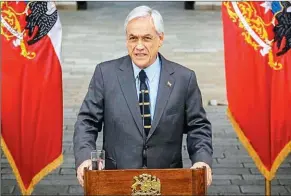  ??  ?? PIÑERA. Luego de un comienzo dubitativo, ya destinó más del 8% del PBI a medidas fiscales versus el COVID-19.