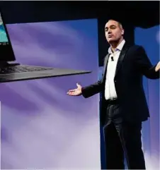  ??  ?? Samsung zeigt einen 146-ZollFernse­her, Acer ein 9 Millimeter „dickes“Notebook
SAMSUNG, ACER