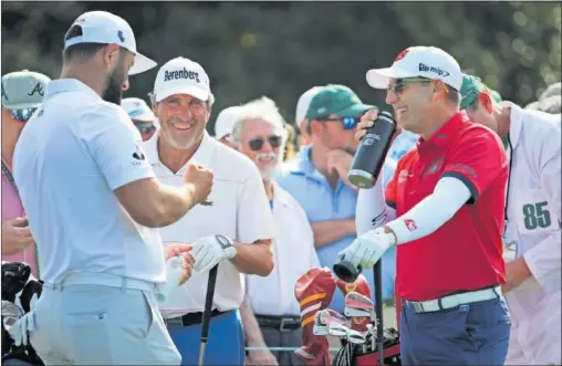  ?? ?? Jon Rahm (izquierda), Chema Olazábal (centro) y Sergio García (derecha), un trío de campeones españoles en Augusta.