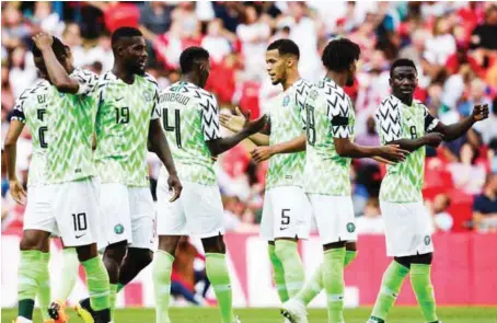  ??  ?? Super Eagles lost their last Pre-AFCON 2019 friendly with Senegal 1-0 yesterday evening in Ismailia, Egypg