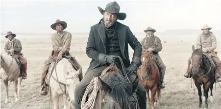  ?? NETFLIX ?? Ralph Ineson as The Man in Black in the Netflix series The Ballad of Buster Scruggs.