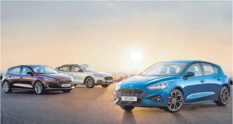  ?? FOTOS: OBS/FORD ?? Der neue Focus soll die Sonne bei Ford wieder aufgehen lassen und den Golf in den Schatten stellen.