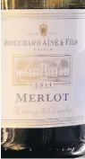  ?? JAMES ROMANOW ?? Bouchard Merlot features a medium sweetness that matches up to the strong flavour of beef.